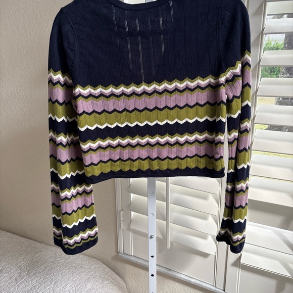 SEZANE Bobbie Cropped Cardigan 100% Cotton Size Small - Picture 8 of 13